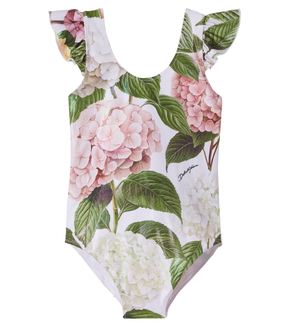 Floral ruffled swimsuit | Dolce&Gabbana Kids