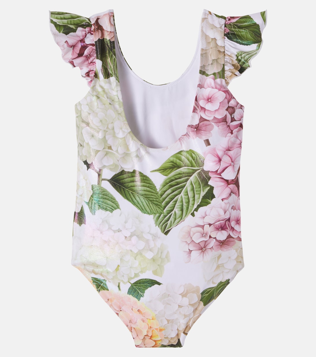 Floral ruffled swimsuit | Dolce&Gabbana Kids