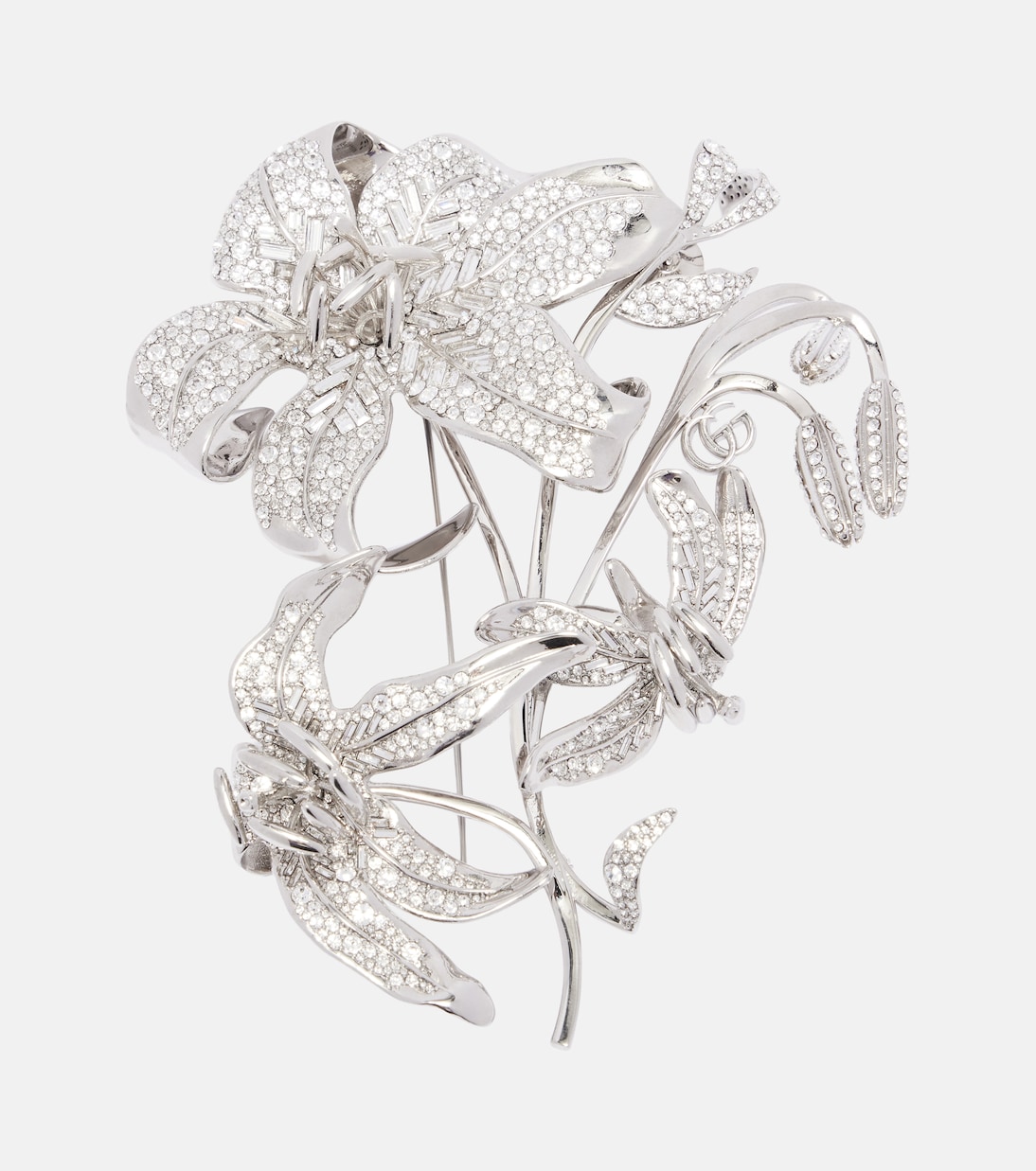 Floral crystal-embellished brooch | Gucci