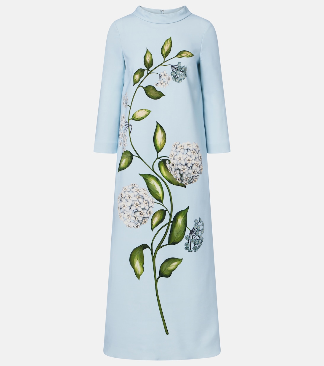 Porcelain Flower wool-blend kaftan | Oscar de la Renta