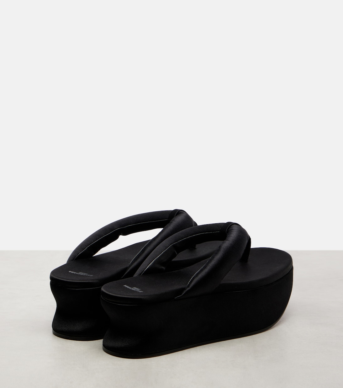 Gaeta satin wedge thong sandals | Balenciaga