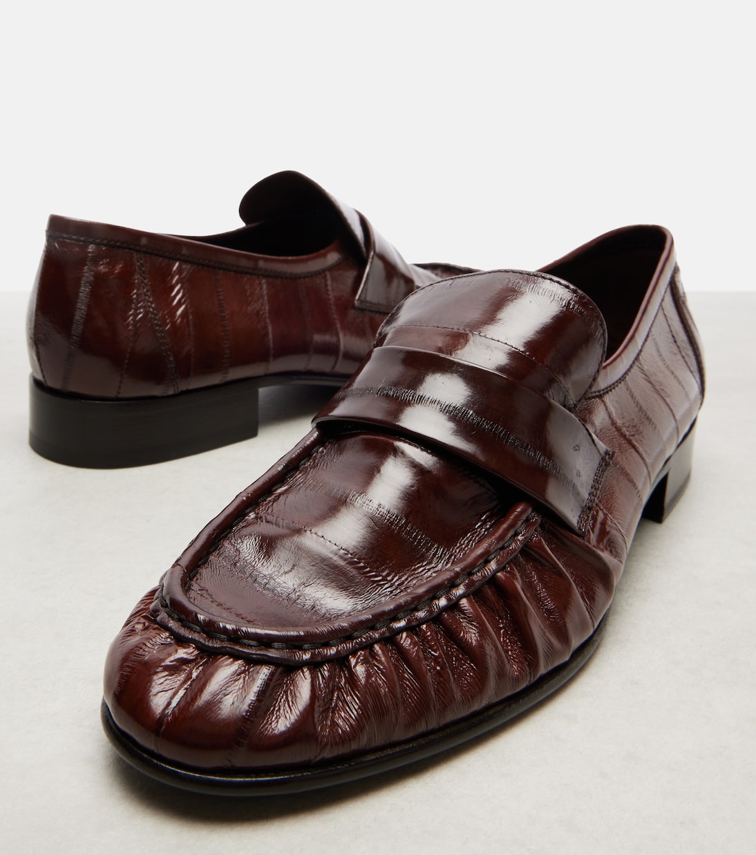 Soft leather loafers | The Row