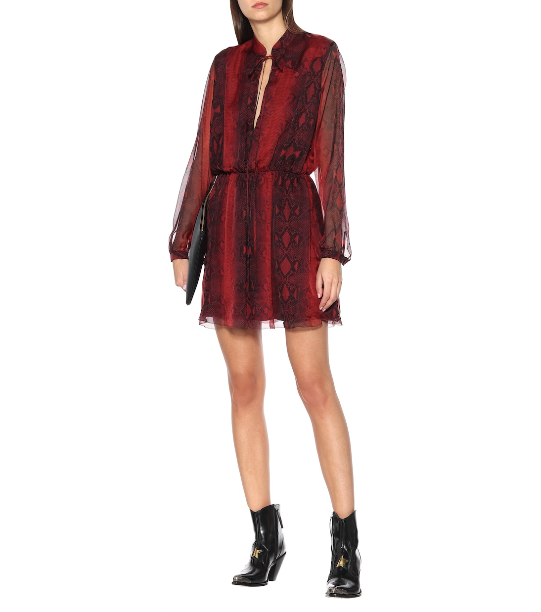Printed silk minidress | Amiri
