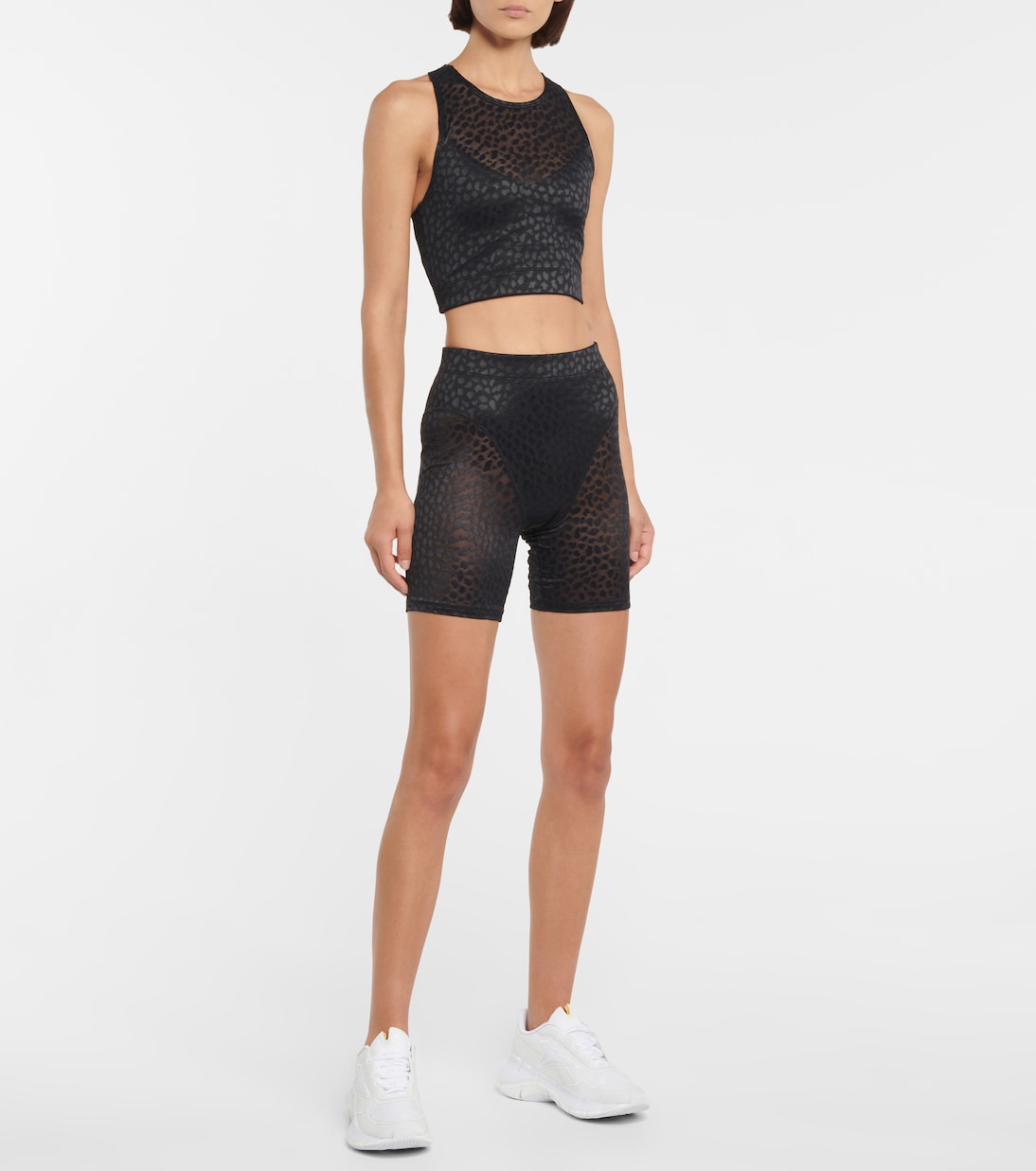 Crop top de nylon elástico | Adam Selman Sport