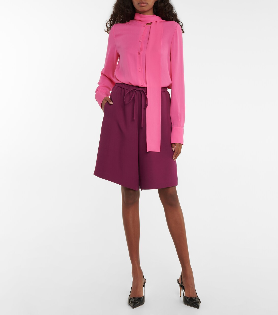 Silk Bermuda shorts | Valentino