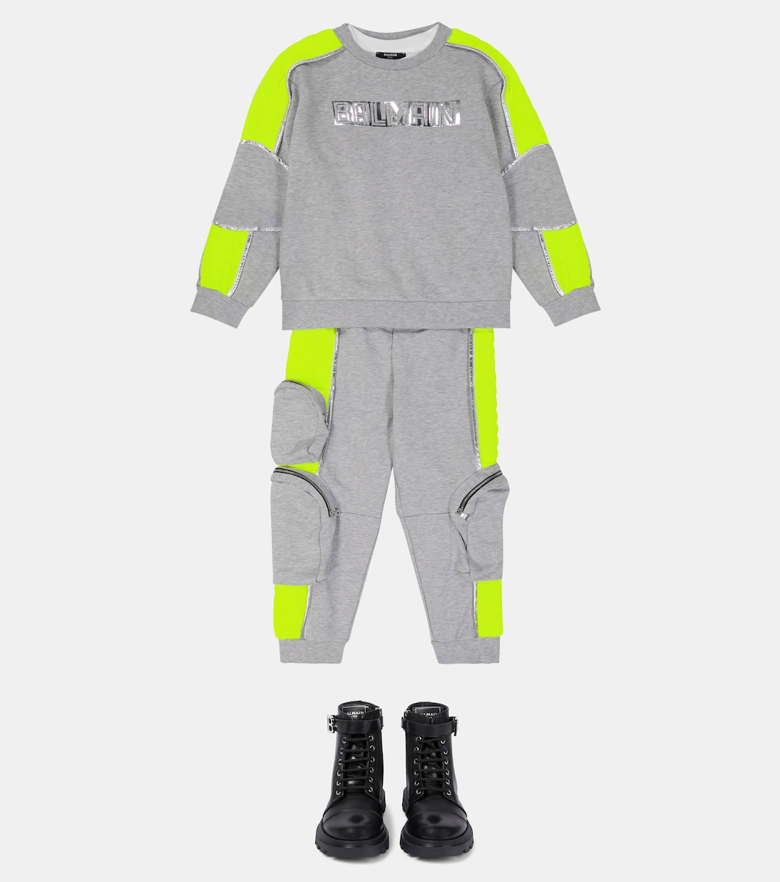 Sudadera de algodón con logo | Balmain Kids