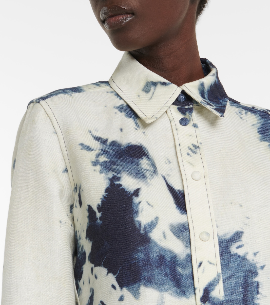 Chemise tie & dye en lin | Chloé