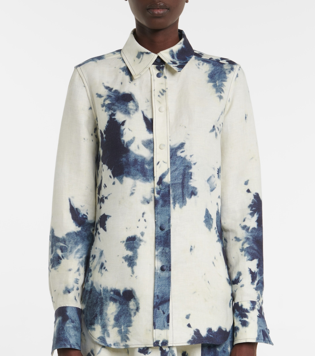 Chemise tie & dye en lin | Chloé