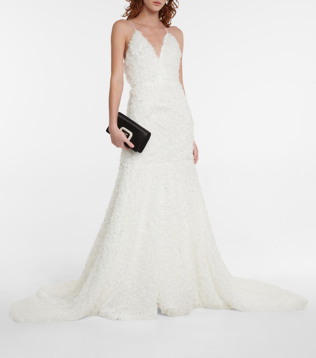 Bridal Robe Miley mit Zierfedern | Rotate