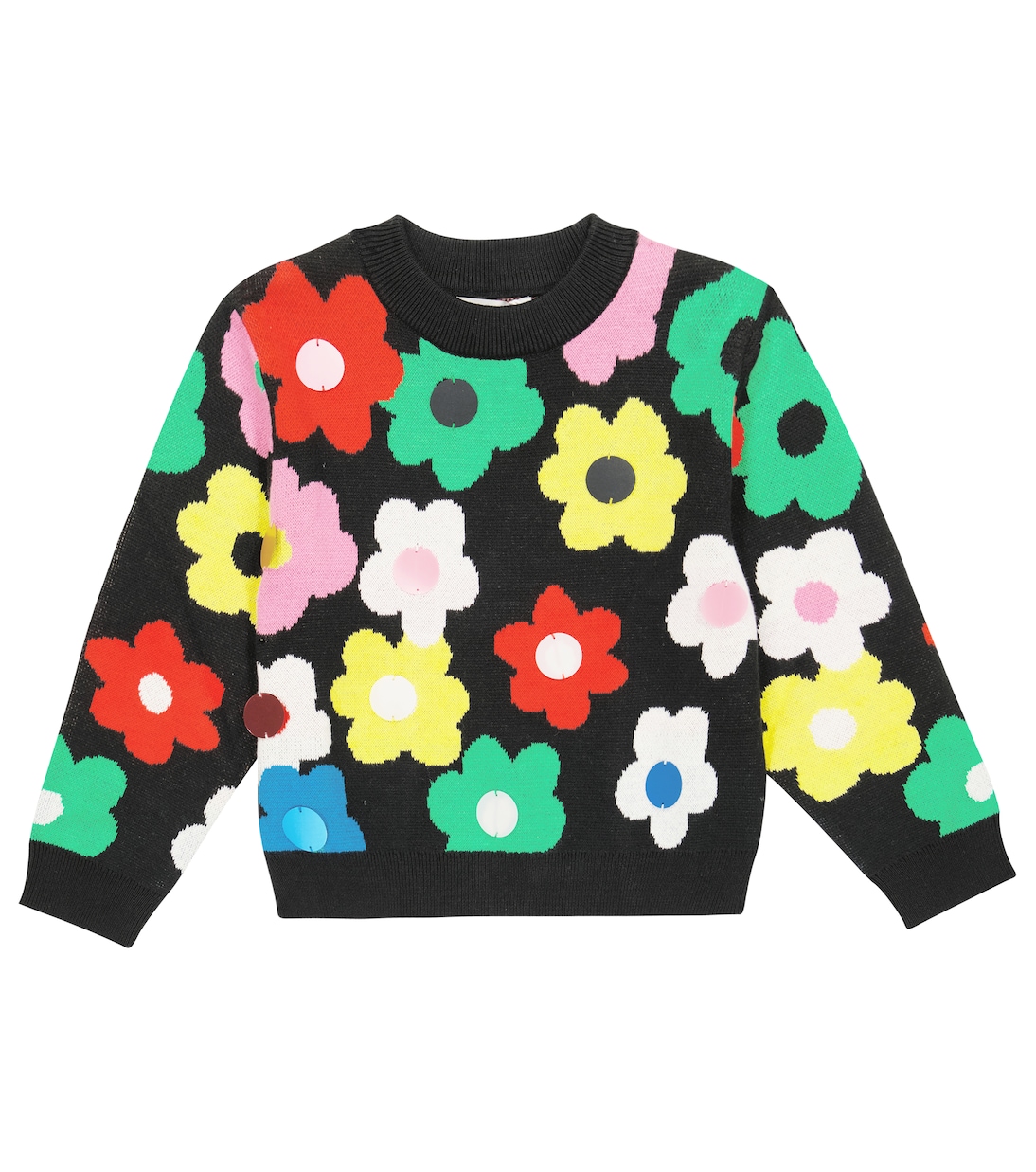 Pull en coton et laine à ornements | Stella McCartney Kids
