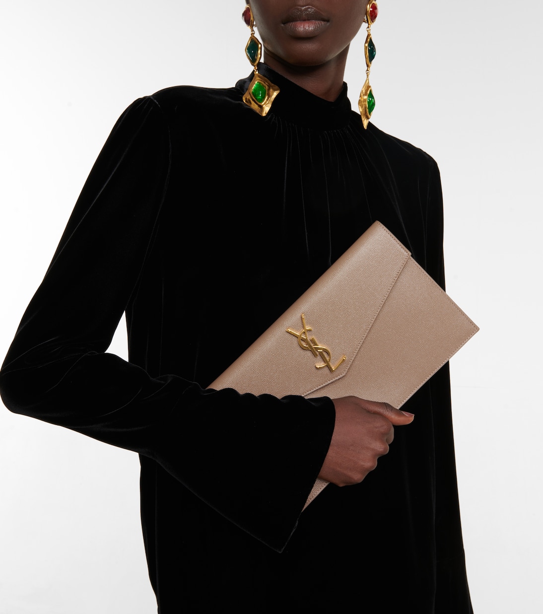 Pochette Uptown en cuir | Saint Laurent