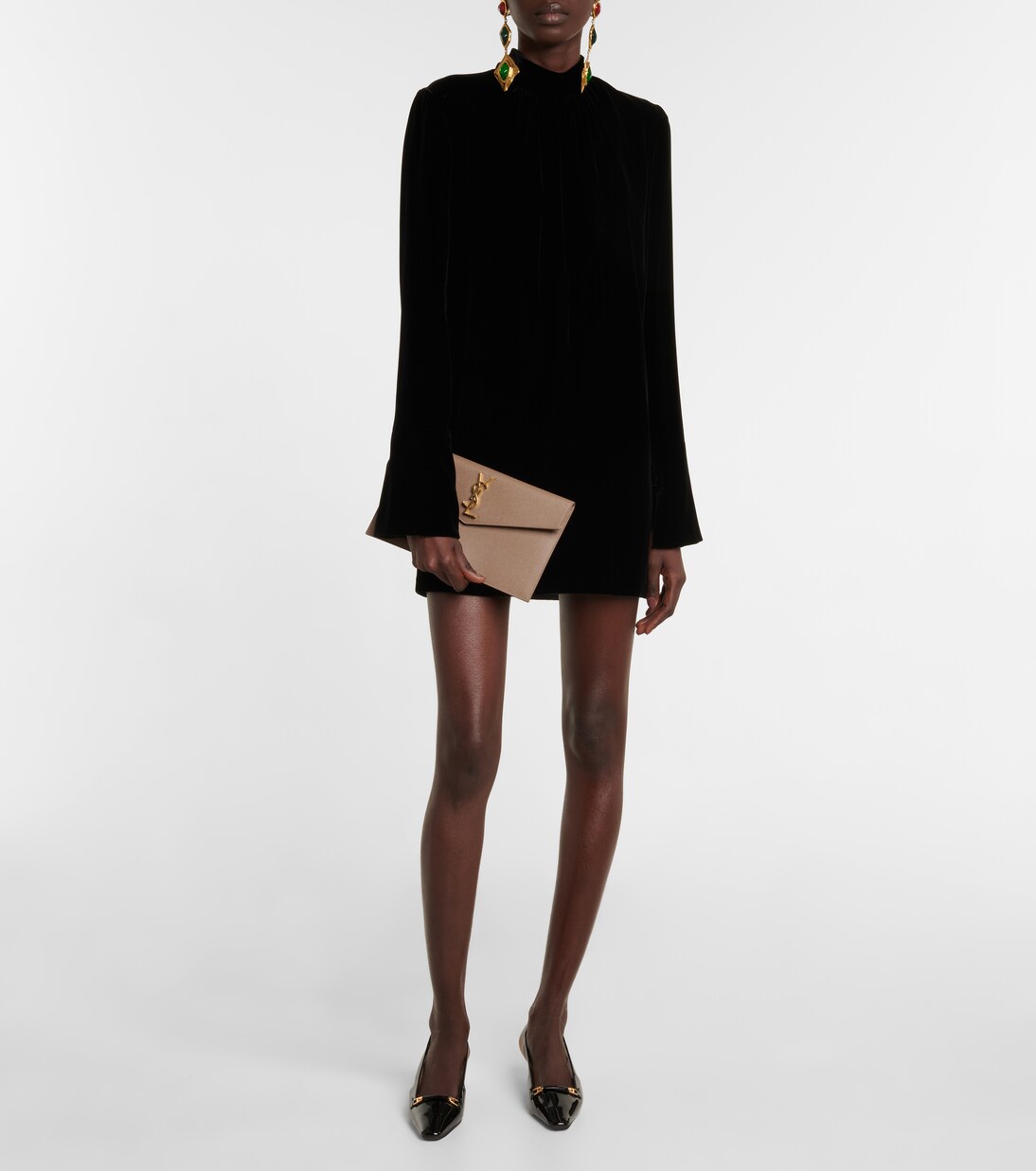 Pochette Uptown en cuir | Saint Laurent