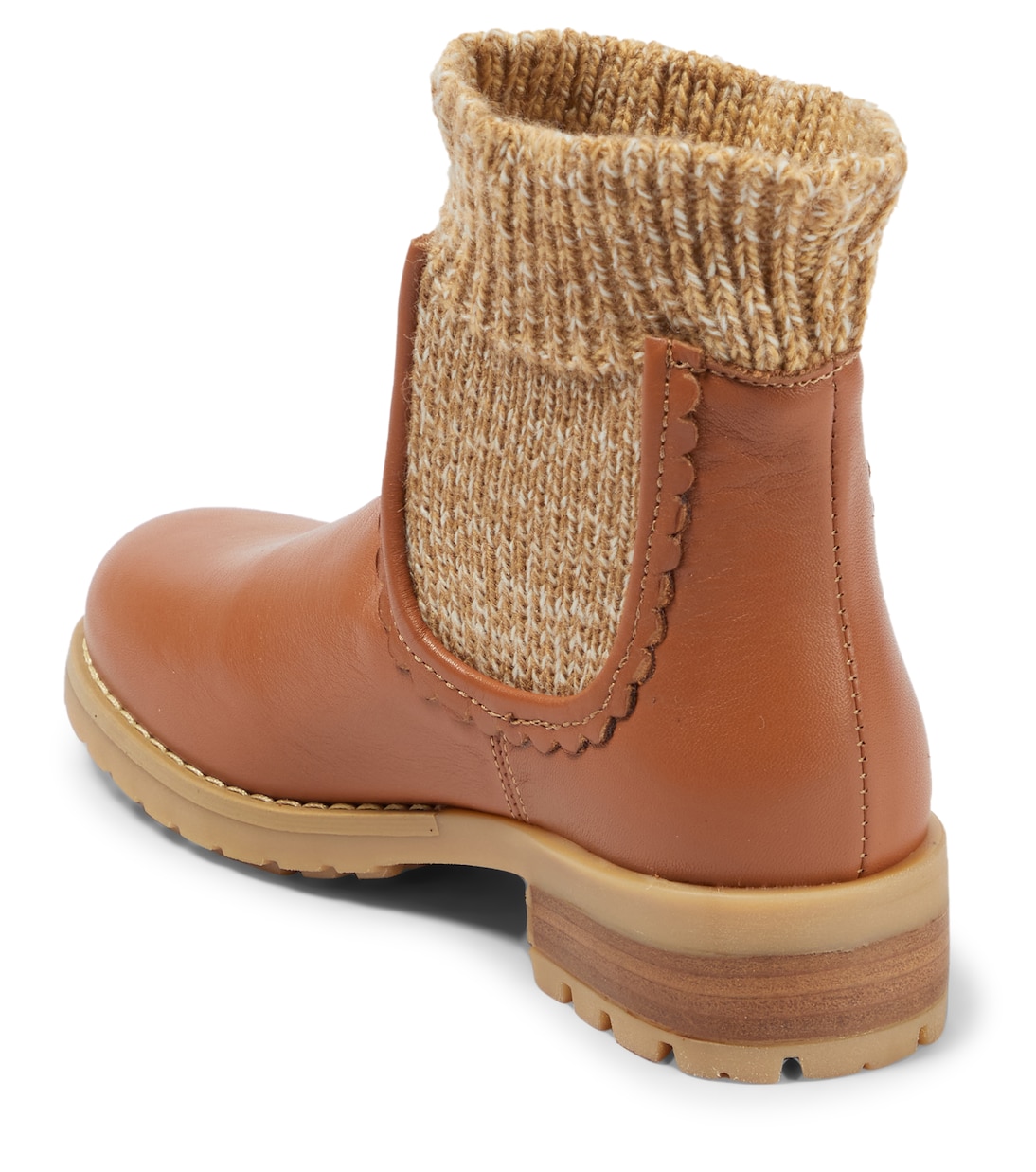 Leather sock boots | Chloé Kids