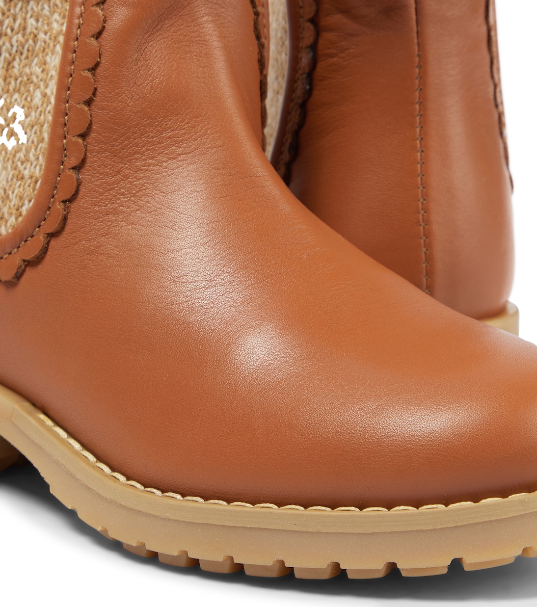 Leather sock boots | Chloé Kids