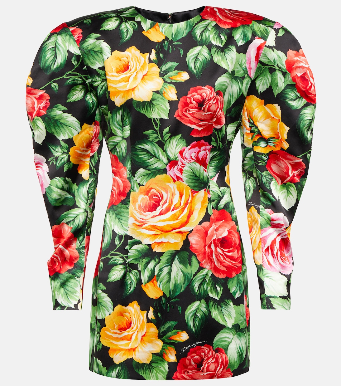 Puff-sleeve floral minidress | Dolce&Gabbana