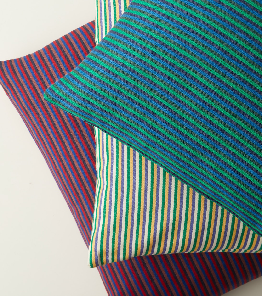Ribbon striped cushion | Hay