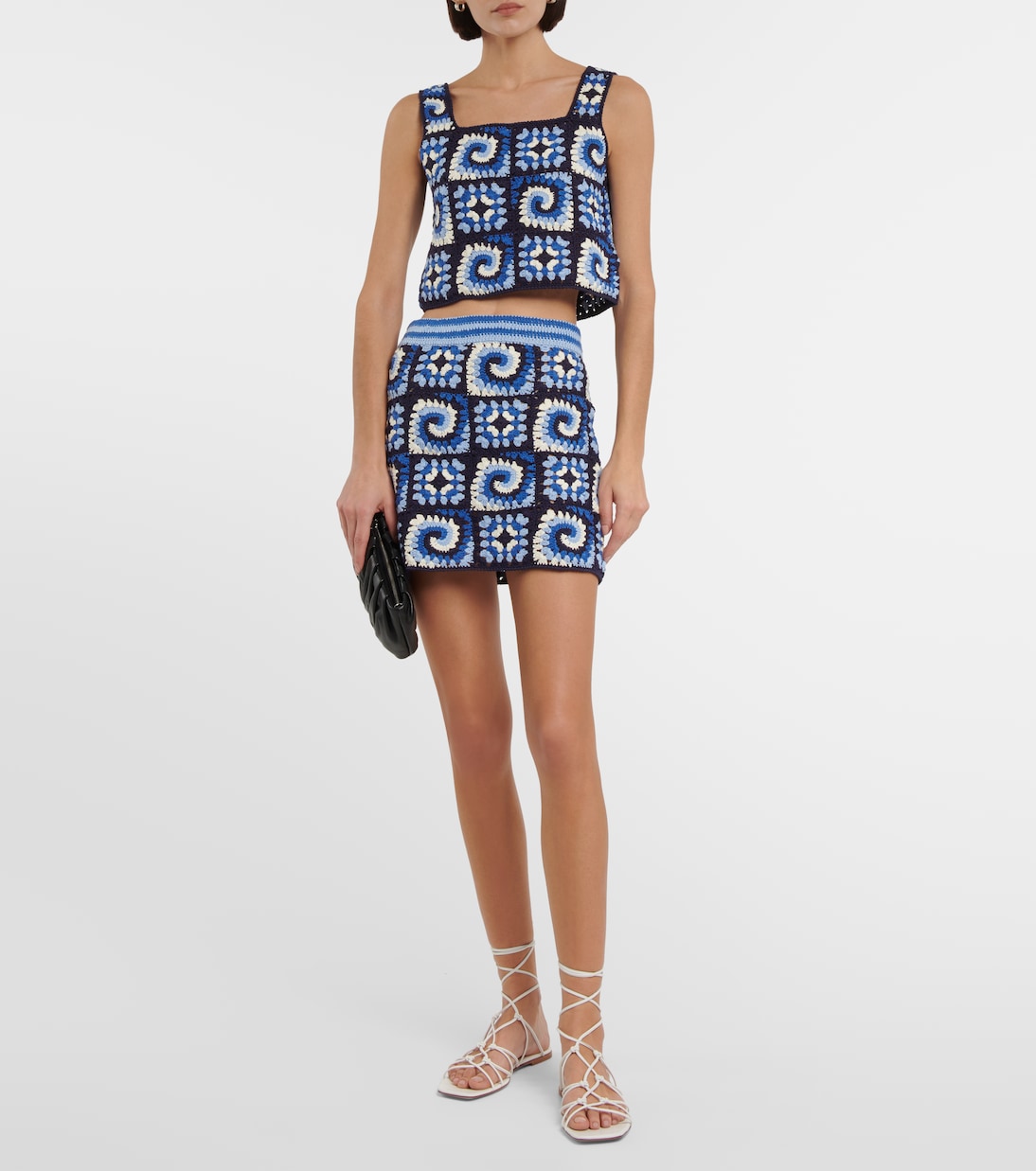 Top Psychedelic in crochet di cotone | Staud