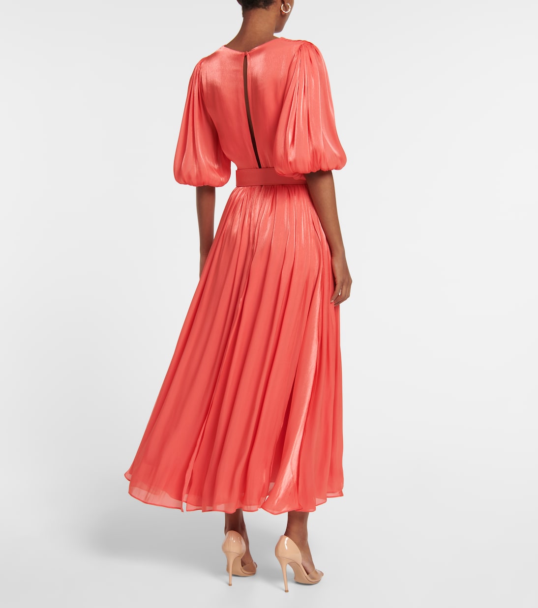 Abito midi Brennie in georgette | Costarellos