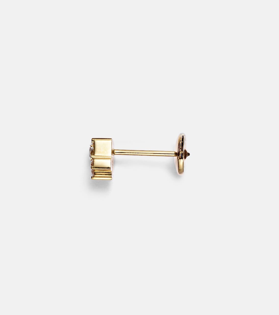 Orecchino singolo in oro 18kt con diamanti 