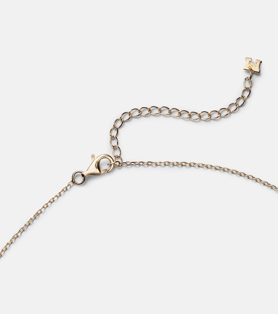 Collier Eye of Protection en or 14 ct et diamants | Mateo