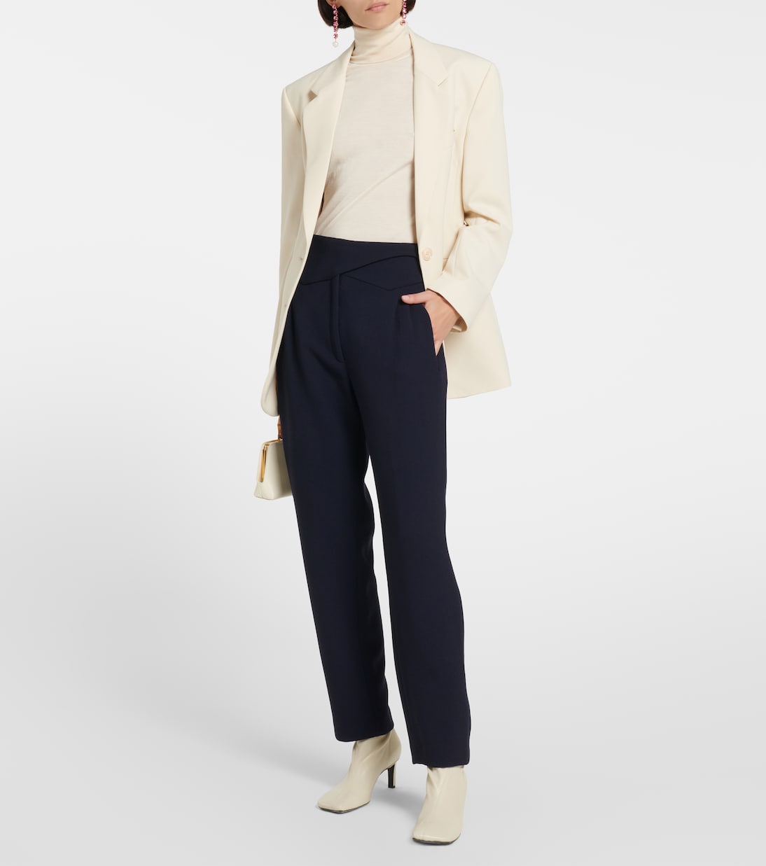 Basque high-rise virgin wool pants | Blazé Milano