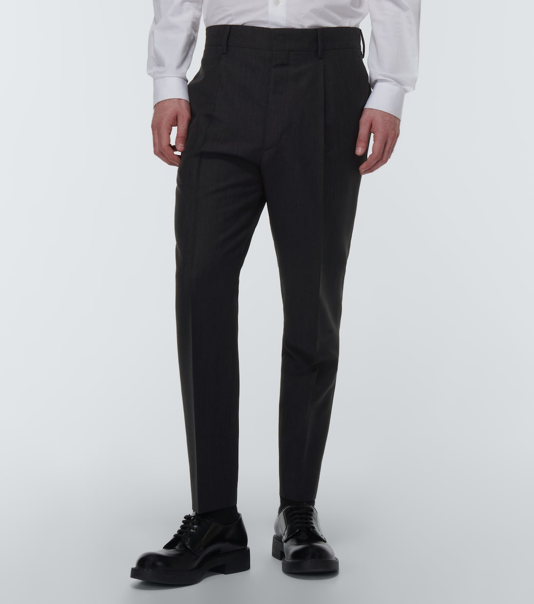 Slim mohair and wool pants | Prada