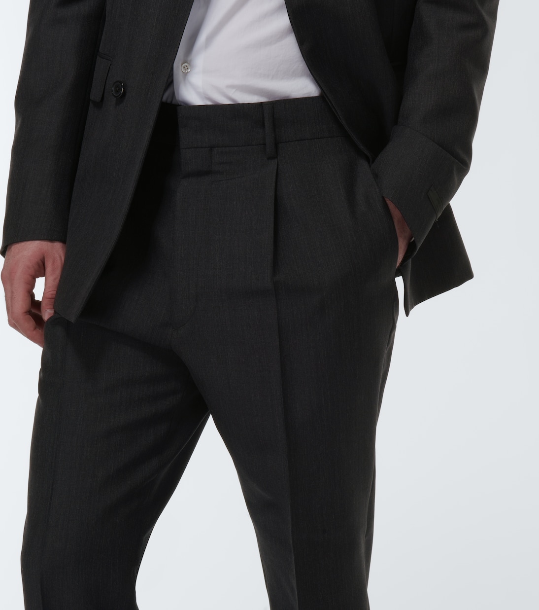 Slim mohair and wool pants | Prada