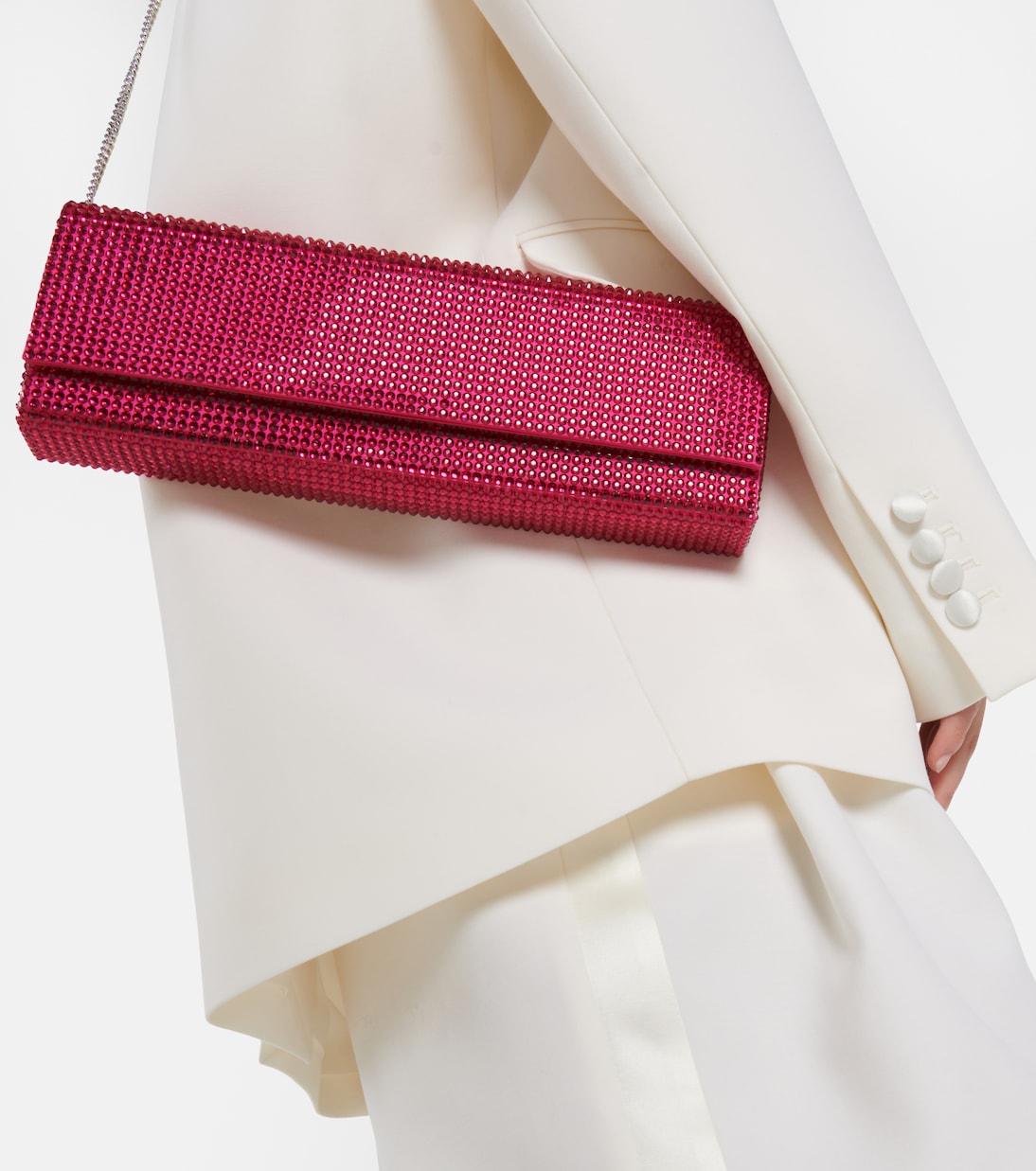 Amini Paloma embellished clutch | Amina Muaddi