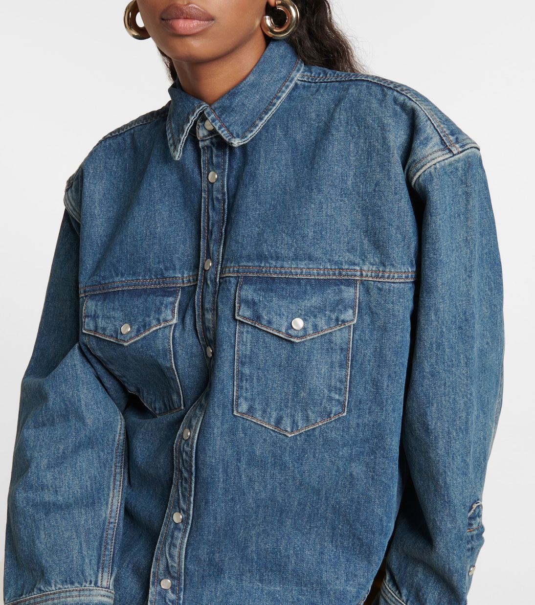 Veste oversize en jean | Wardrobe.NYC