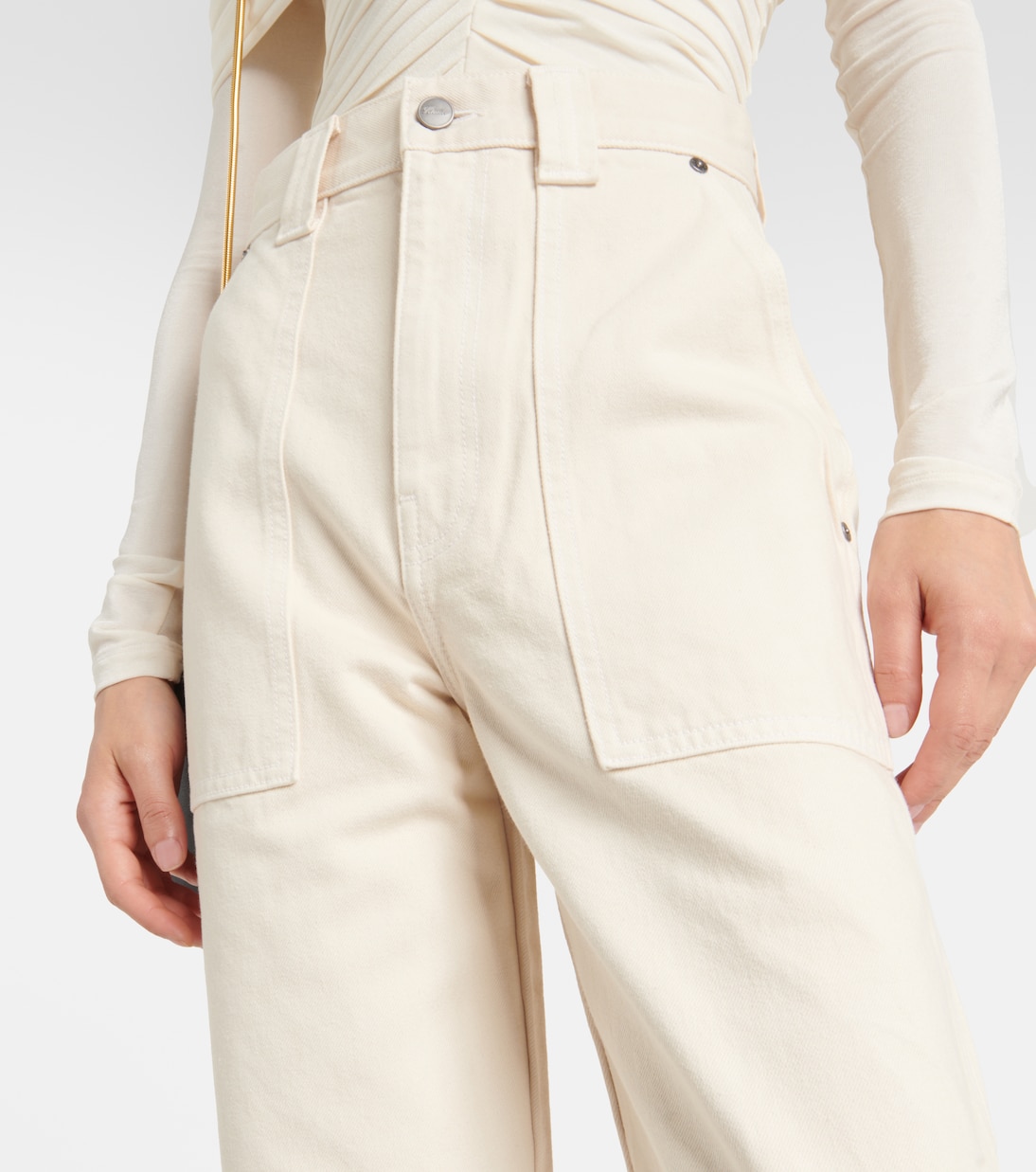 Jeans anchos Hewey de tiro alto | Khaite