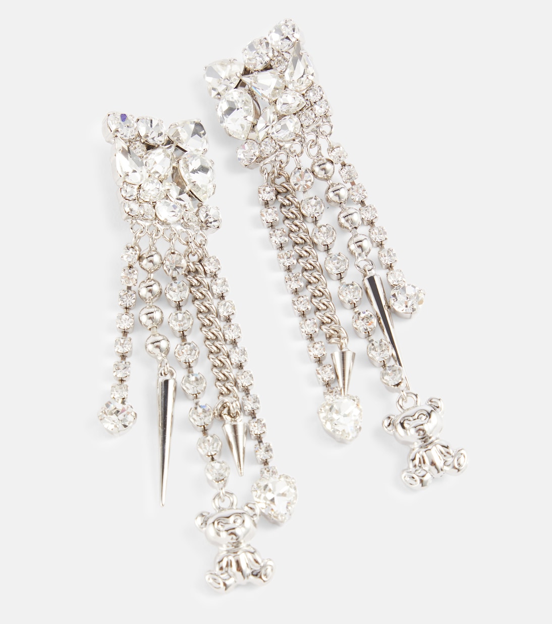 Orecchini a clip con cristalli | Alessandra Rich