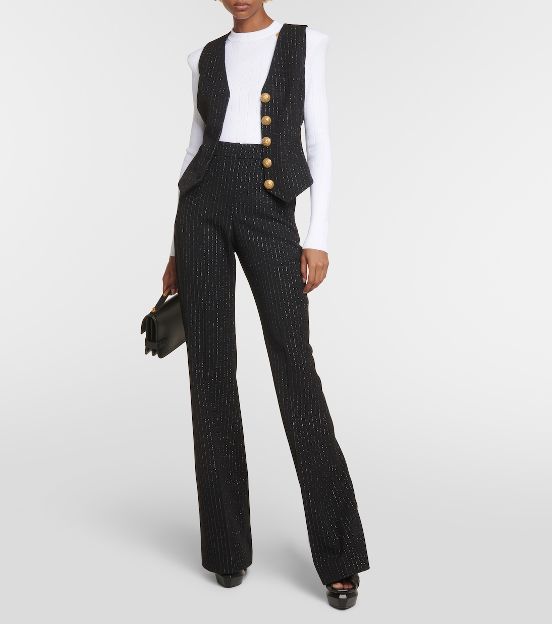 Schlaghose aus einem Wollgemisch | Balmain