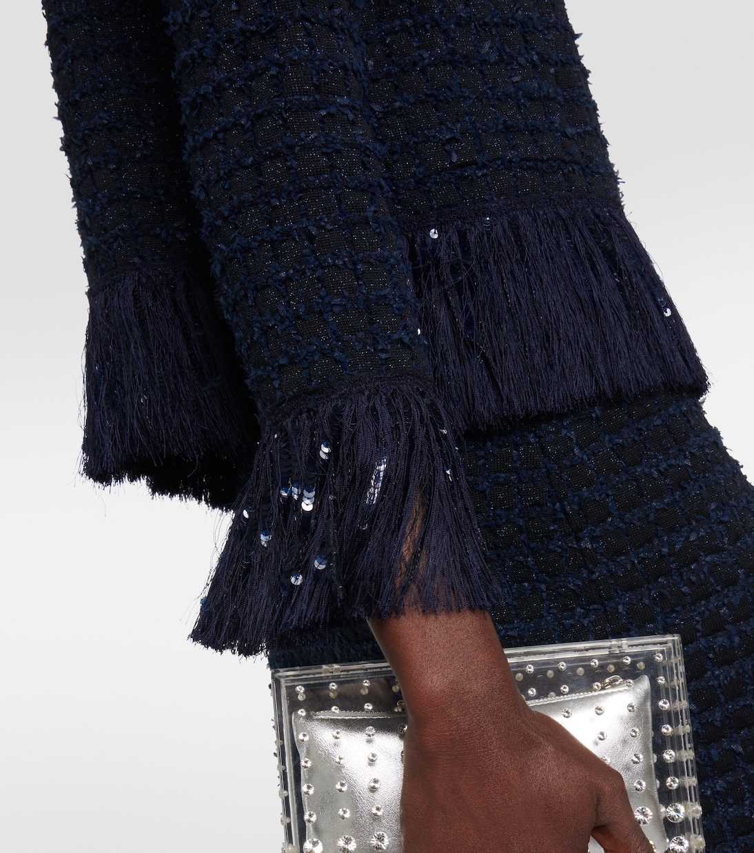 Fringed tweed jacket | Oscar de la Renta