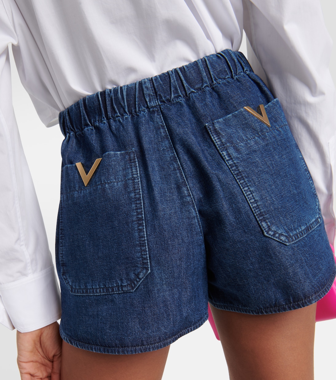 Shorts di jeans in chambray | Valentino
