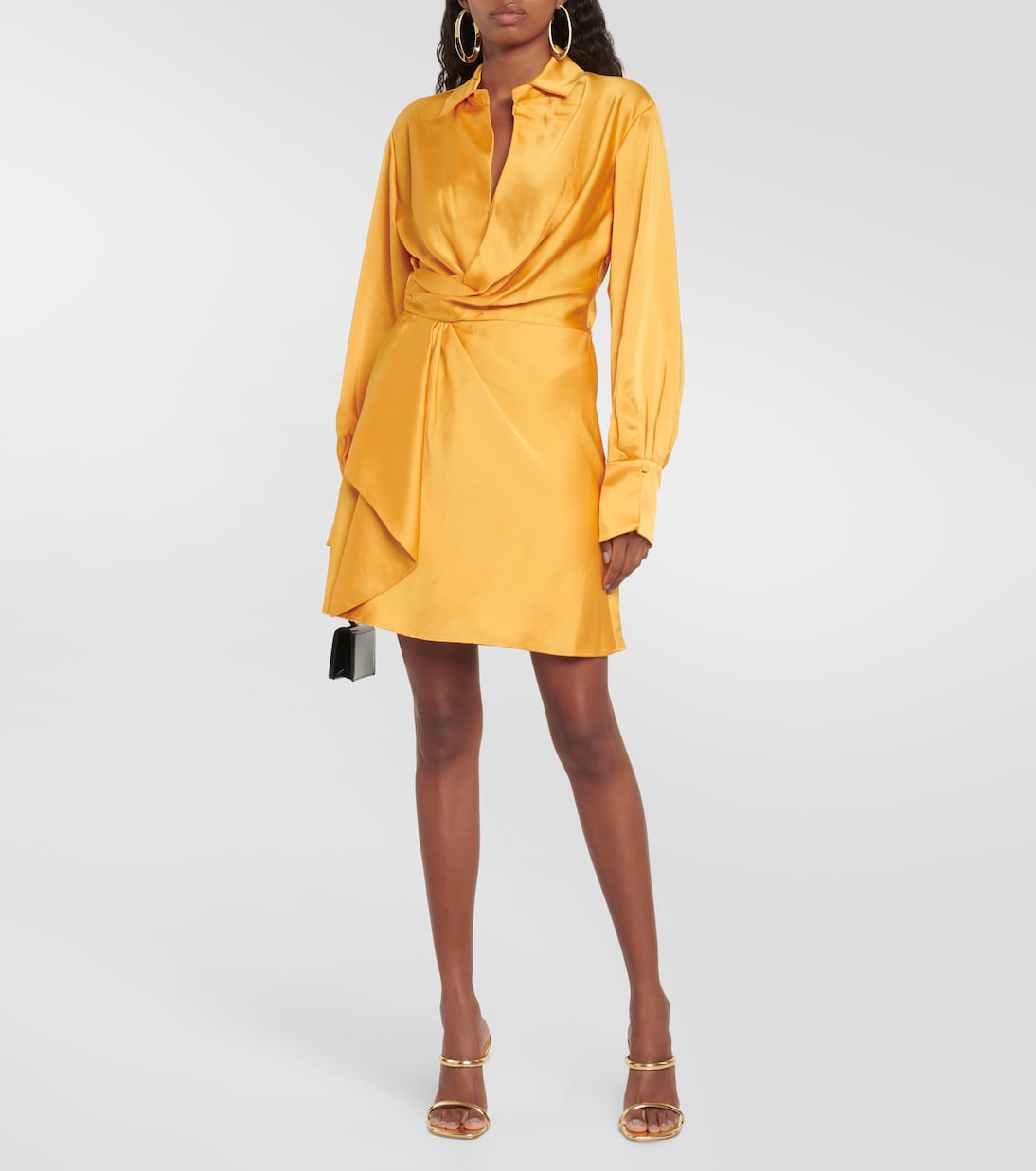 Talit satin wrap minidress | Simkhai