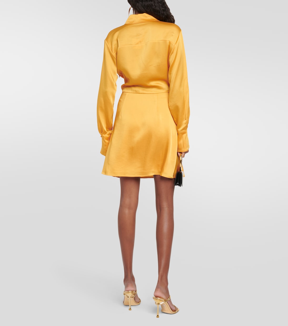 Talit satin wrap minidress | Simkhai