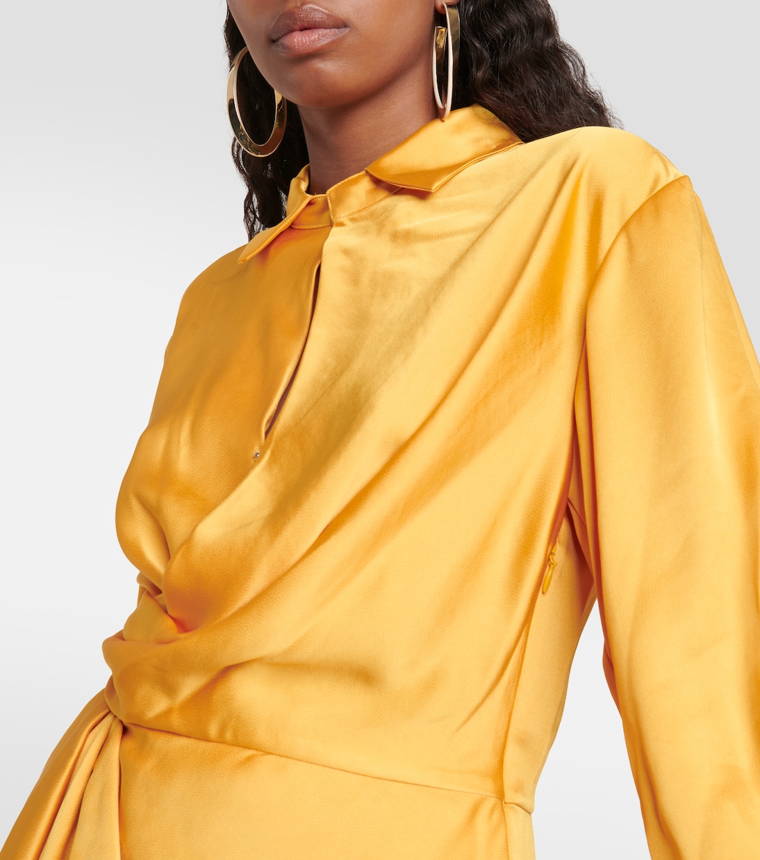 Talit satin wrap minidress | Simkhai