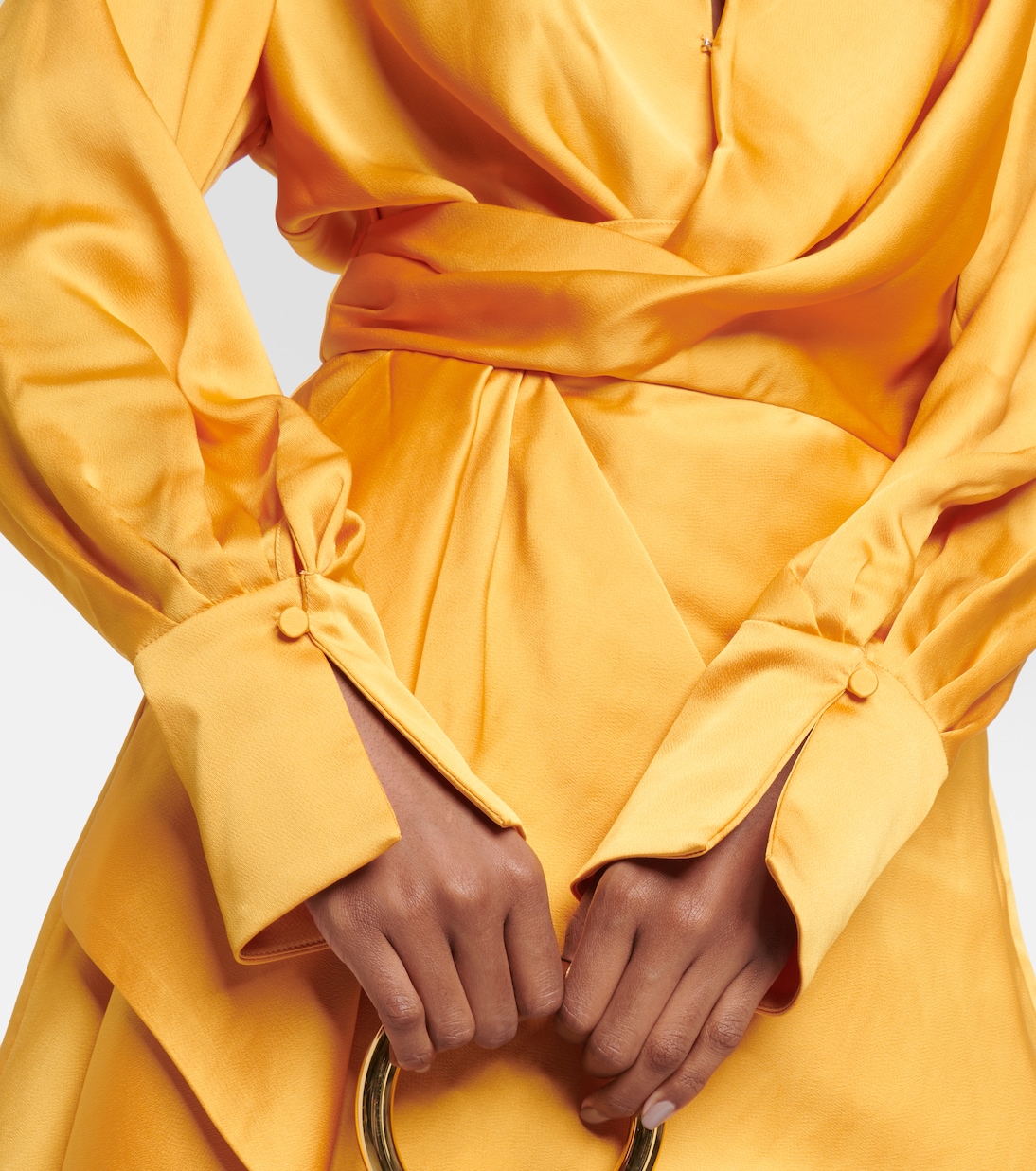 Talit satin wrap minidress | Simkhai