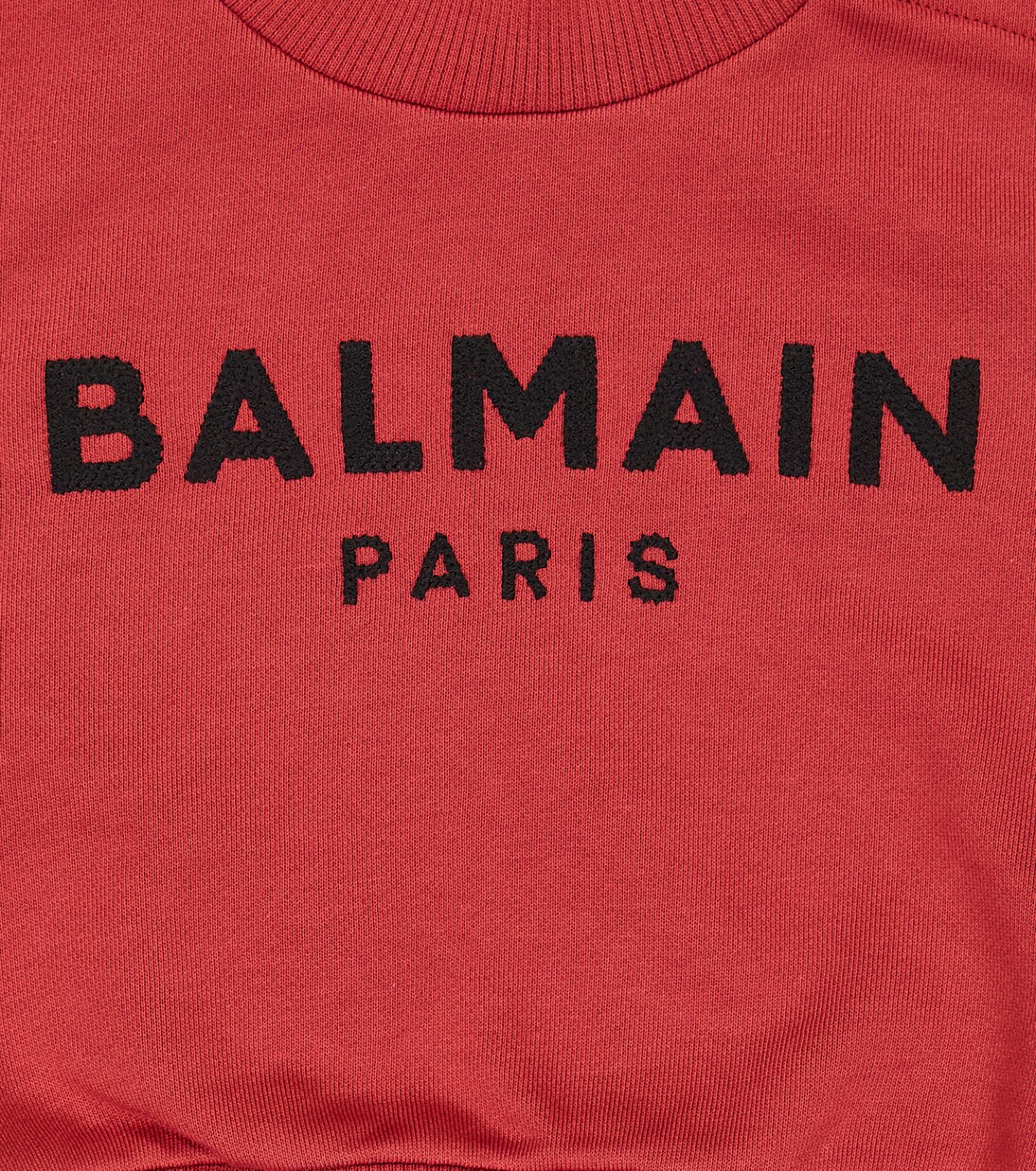 Sudadera de algodón de cuello alto | Balmain Kids