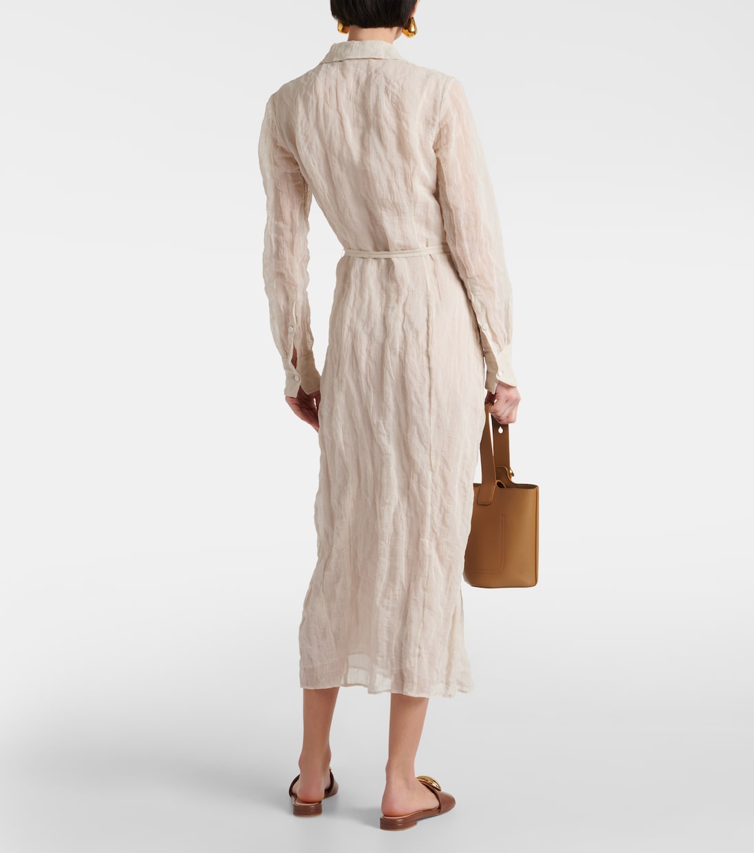 Abito chemisier Agnes in cotone e seta | Altuzarra