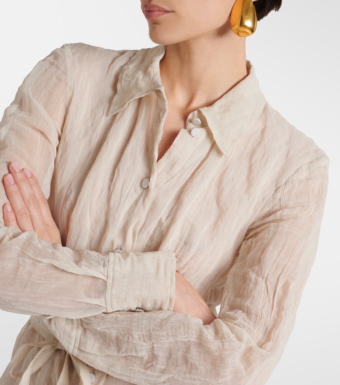 Abito chemisier Agnes in cotone e seta | Altuzarra