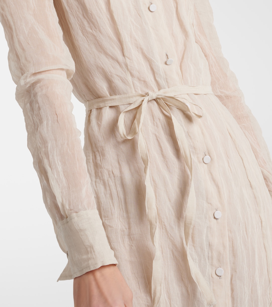 Abito chemisier Agnes in cotone e seta | Altuzarra