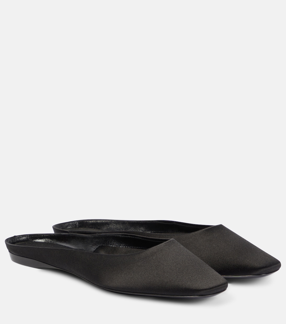 Slippers Lido in crêpe di raso | Saint Laurent