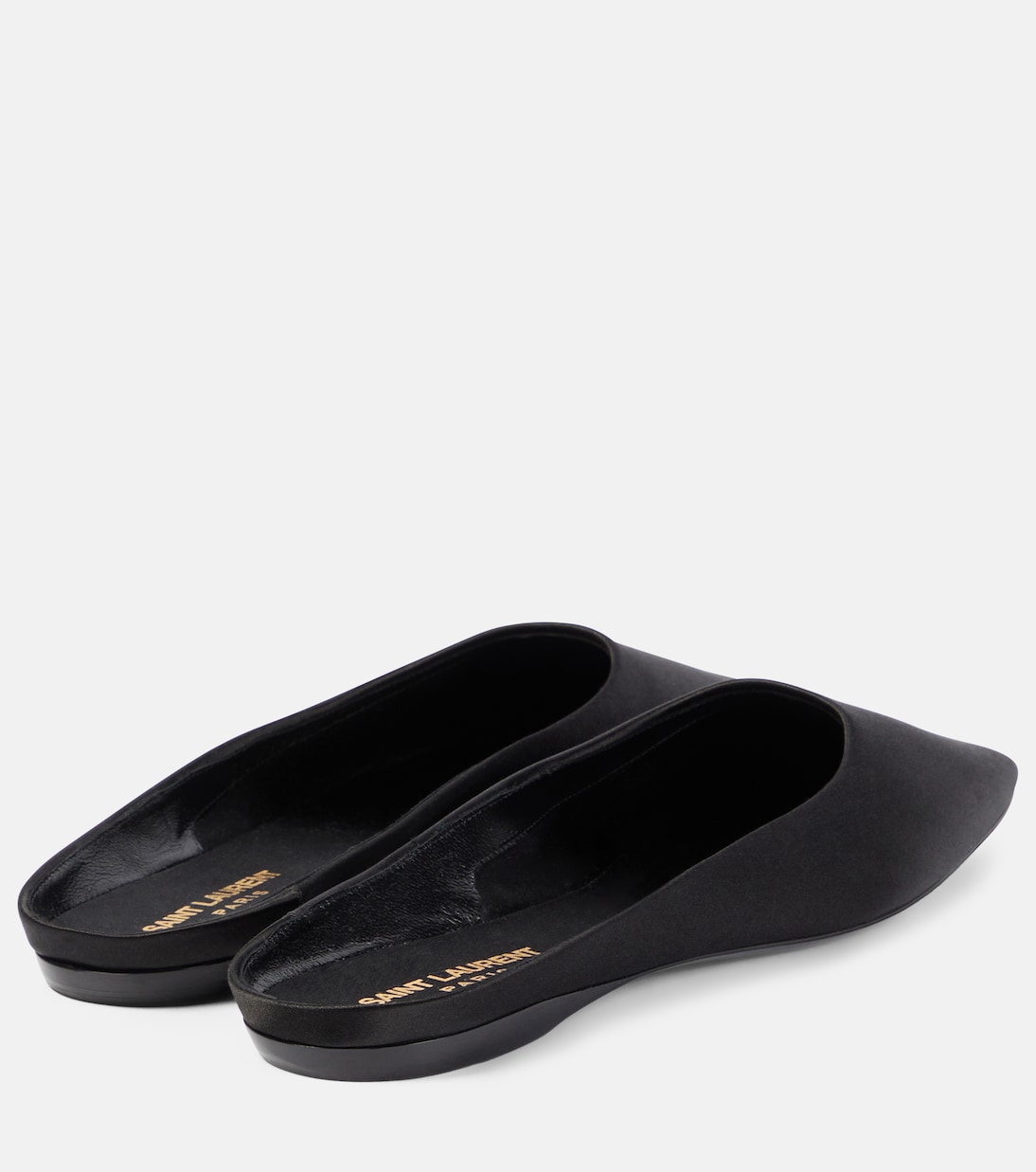 Slippers Lido in crêpe di raso | Saint Laurent