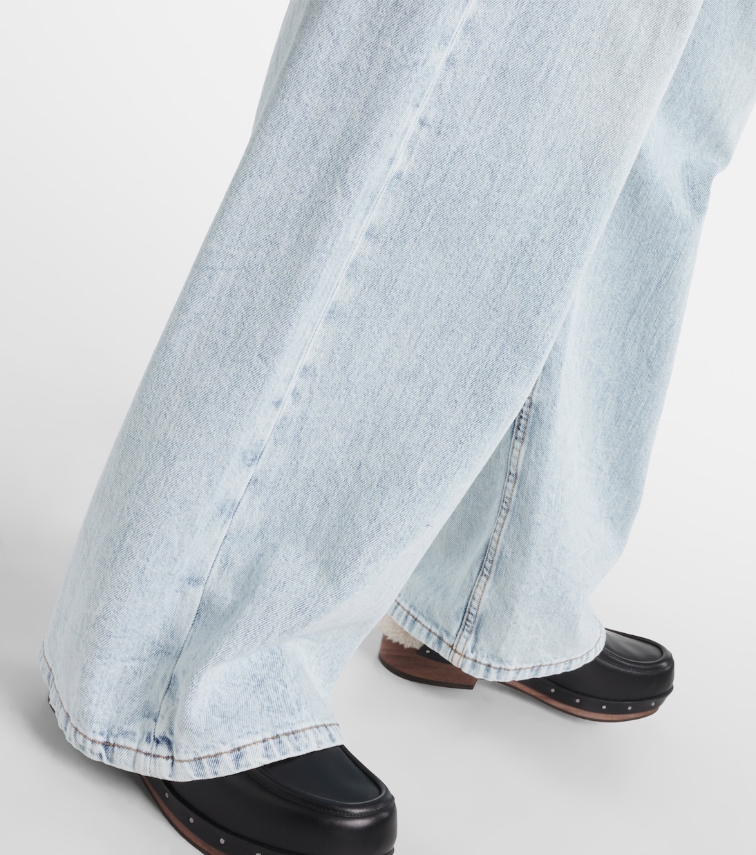 Jeans anchos de tiro alto | Brunello Cucinelli