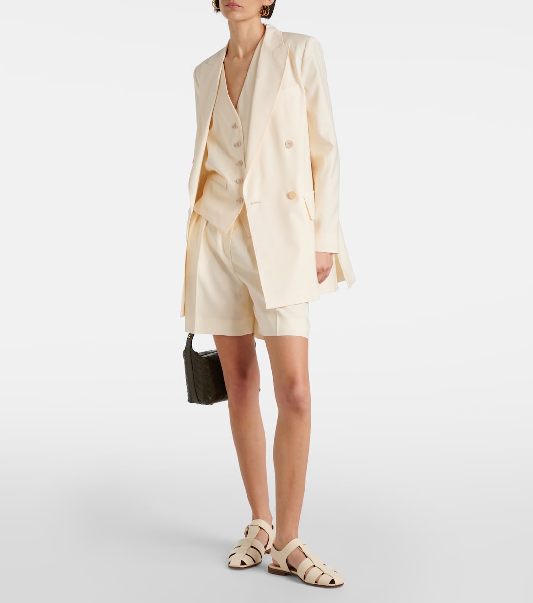 Priamo high-rise virgin wool shorts | Max Mara