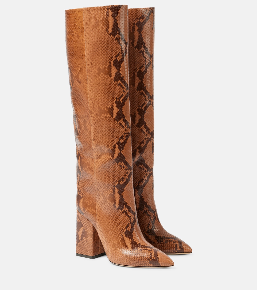 Botas altas Anja de piel grabada | Paris Texas