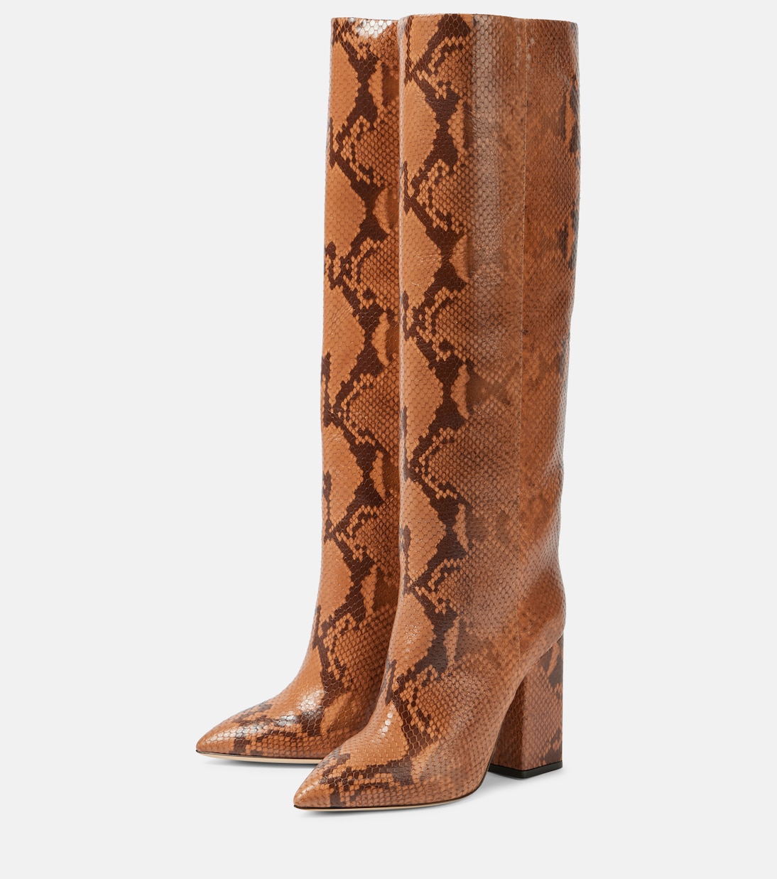 Botas altas Anja de piel grabada | Paris Texas