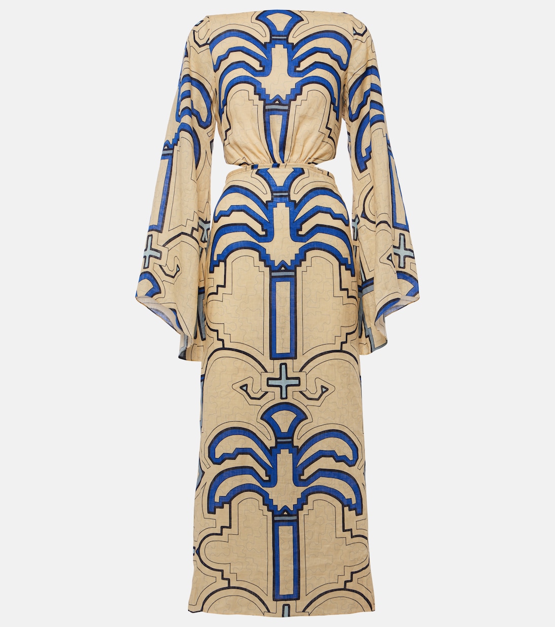 Linen midi dress | Johanna Ortiz