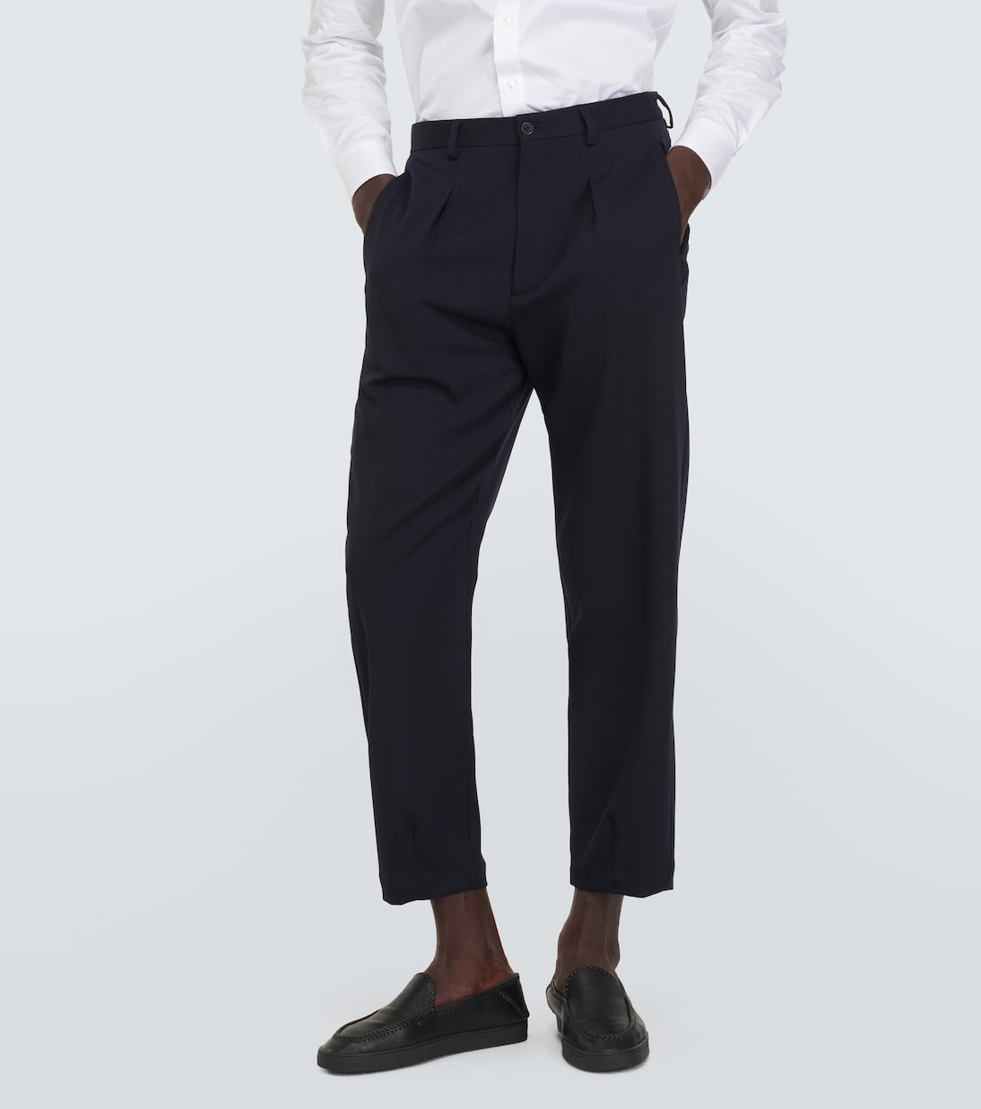 Wool straight pants | Giorgio Armani